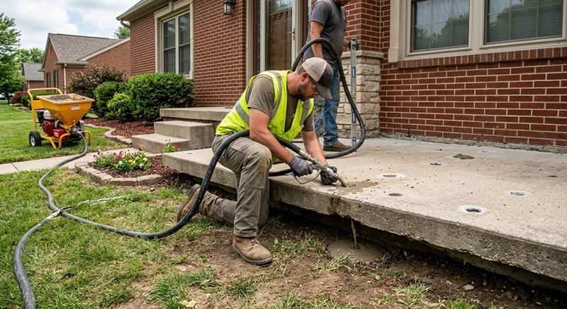 Concrete Patio Raising in Des Moines, IA
