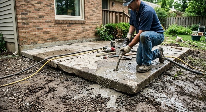 Concrete Raising in West Des Moines, IA