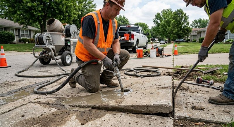 Concrete Settlement Repair in Columbus, OH