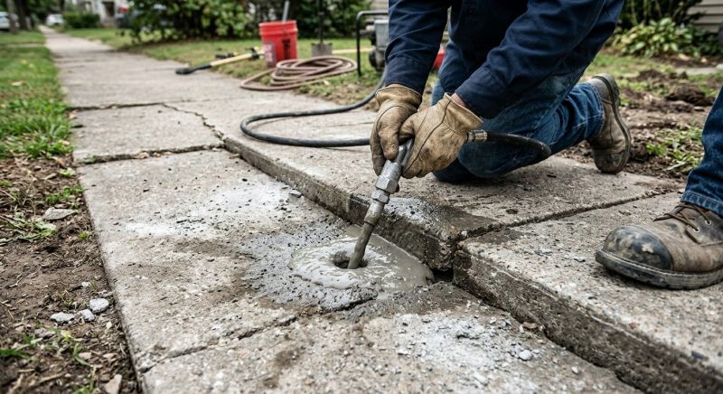 Sunken Sidewalk Repair in Denver, CO